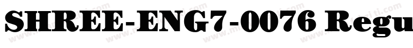 SHREE-ENG7-0076 Regu字体转换